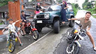 CEWEK CANTIK BAWA MOBIL M0NSTER VS RAMA BAWA MOT0R DRAG [upl. by Sonni900]