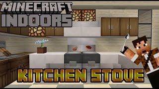 How to Build a Working Oven  Minecraft Indoors Kitchen Stove Tutorial [upl. by Willcox446]