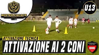 ATTIVAZIONE AI 2 CONI ESORDIENTI CALCIO  SCUOLA CALCIO [upl. by Kennie]