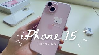  iPhone 15 Unboxing and Set Up  iPhone Collection  Floating Apple Store  Customized iPhone Cover [upl. by Demetrius]