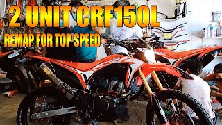 CRF150L 2 Ecu Remap for Top Speed Upgrades [upl. by Ahsakat215]