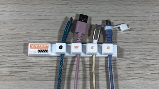 Vlog Organizador de cables con forma de teclas Unboxing [upl. by Enasus112]