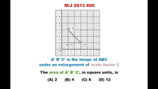 CSECMathsP1s019  Area w Enlargement of Scale Factor 2 [upl. by Buckingham]