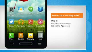 How to set a recurring alarm on your Android™ phone Tutorial [upl. by Latt]