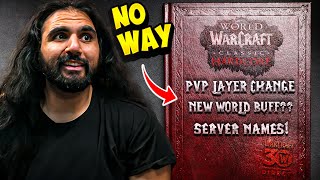 CLASSIC WOW PVP CHANGES  NEW WORLD BUFF [upl. by Gillman741]