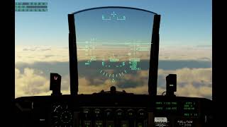 XPlane 12 on Apple Silicon Short London flight in the DWSim F16C [upl. by Marcus]