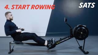 HOW TO USE THE ROWING MACHINE  NEW TO SATS [upl. by Paviour]