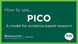 PICO A Model for Evidence Based Research [upl. by Fenelia231]