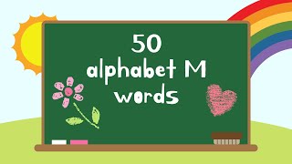 Words That Start with M  Words That Start with Letter M for Toddlers  Kids Learning Videos [upl. by Bartko13]