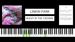 Linkin Park  Heavy Is the Crown BEST PIANO TUTORIAL amp COVER [upl. by Evante]