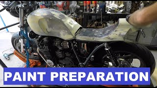 Yamaha XJ650 Part 36 Paint Prep work [upl. by Halpern]