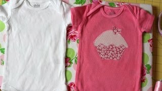 How to Make a Custom Onesie for Baby DIY Tutorial [upl. by Anilejna]