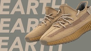 BETTER THAN I THOUGHT ADIDAS YEEZY 350 V2 EARTH REVIEW  ON FOOT [upl. by Armil]