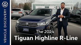 2024 Tiguan Highline R Line Detailed Walkaround at St Catharines Volkswagen [upl. by Marienthal843]