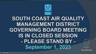 South Coast AQMD Governing Board Meeting  September 1 2023 [upl. by Altis]