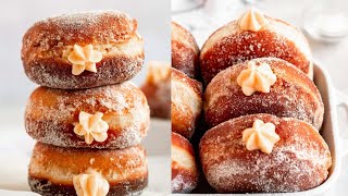 Bavarian Cream Donuts  Vanilla Custard Filled Donuts [upl. by Notnirb817]