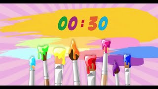 30 Second Timer For Kids With Happy Music [upl. by Arehs435]