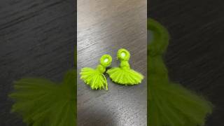 Making mirror earrings  making tassel earrings  making jewellery at home Indian jewellery diy [upl. by Ikcaj164]