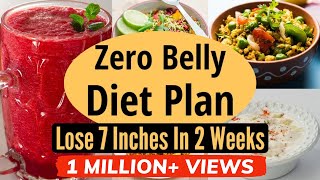 Zero Belly Fat Diet Plan In Hindi  Lose 7 Inches In 2 Weeks  Lose Belly Fat at Home Burn Body Fat [upl. by Redyr]