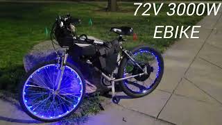 72V 3000W Ebike with The Bling Bling and Dope Beats 😎 [upl. by Varuag]