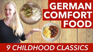 Comfort Food in Germany  Our German Comfort Food  9 German Childhood Dishes [upl. by Rilda]