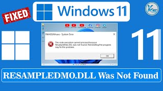 ✅ How To Fix RESAMPLEDMODLL Not Found or Missing in Windows 1110 [upl. by Uhile50]