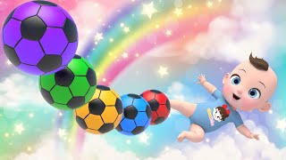 Color Balls Song  Learn Color Playground Nursery Rhymes  Baby amp Kids Songs [upl. by Nosdivad104]