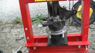 How to replace a wheel bearing with a cheap 6 ton press [upl. by Kiefer276]