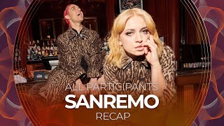 Sanremo 2022 Italy  All Participants  RECAP [upl. by Einnoj]