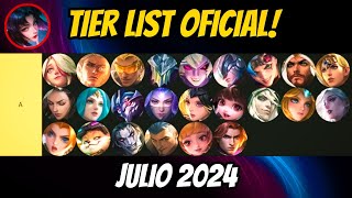 NUEVA TIER LIST OFICIAL JULIO LOS MEJORES HEROES DEL META SEGUN MOONTON MOBILE LEGENDS 2024 [upl. by Acirej700]