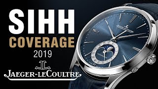 SIHH 2019 JaegerLeCoultre MASTER ULTRA THIN Blue Enamel Series [upl. by Oirazan]