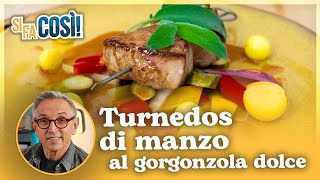 Tournedos di manzo con gorgonzola dolce  Chef BRUNO BARBIERI [upl. by Annwahsal]