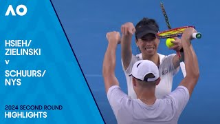 ZielinskiHsieh v NysSchuurs Highlights  Australian Open 2024 Second Round [upl. by Cybil]