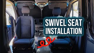 Sprinter Swivel Seat Installation [upl. by Noguchi]