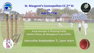 Extended highlights of St Margaret’s Cosmopolitan CC 2nd XI vs Ash CC 2nd XI [upl. by Knobloch]