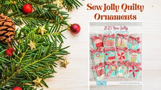 Sew With Me Sew Jolly Quilty Ornaments  1 Spool from Erica Arndt [upl. by Nuawed56]