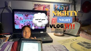 NIGHTY  NIGHT VLOG â€¼ï¸  yappin skincarent rlly studying   ğŸ˜‰ ğŸ¤ [upl. by Atoiyanap444]