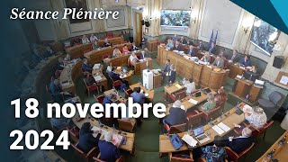 Séance plénière du Département du Nord du 18 novembre 2024 [upl. by Shewmaker]