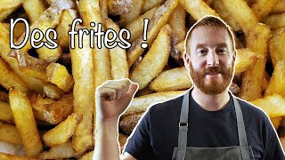 La recette des FRITES Parfaites 🥔 [upl. by Ahseinad]