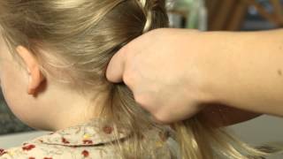 One Minute Childrens Hair Tutorial  The French Plait Braid [upl. by Aba]