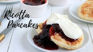 RICOTTA PANCAKES  CHEESECAKE PANCAKES [upl. by Aikimat409]