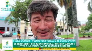 PEDRO CARRIZO – AGENTE TERRITORIAL MIN DE EDUCACION [upl. by Orat]