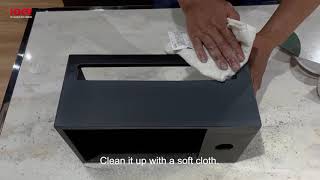 How to Maintain Black Solid Surface Wash Basin Scratches [upl. by Uot]