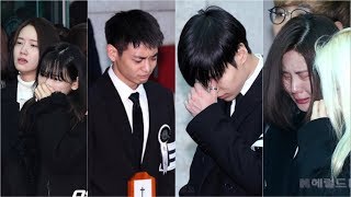 SHINee Members SNSD Taeyeon Yoona and SM Family Heartbreaking Moment Farewell to Jonghyun [upl. by Given]