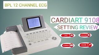 BPL 12 Channel ECG Machine 9108 Settings Review amp Demo [upl. by Teodoro]