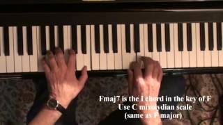 How to play a jazz solo MODES Tutorial  Jazz Piano College 153 [upl. by Aicel]