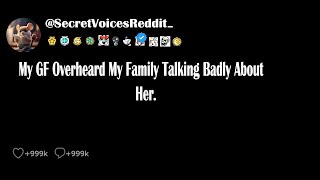 my GF overheard My Family Talking Badly About Her [upl. by Garvey330]