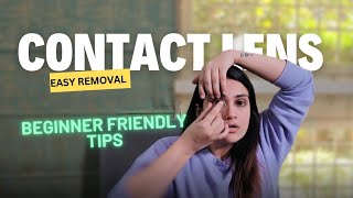 How to take out contact lenses from the eye easily  Beginners guide to contact lenses [upl. by Evanthe]