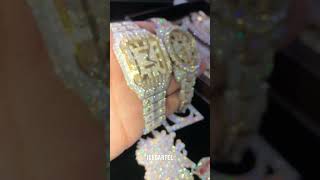 Insane Moissanite Diamond Watches💎 cartierwatches [upl. by Starinsky313]