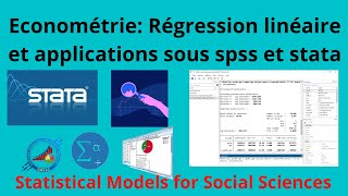 régression linéaire et application avec spss et stata [upl. by Heuser]